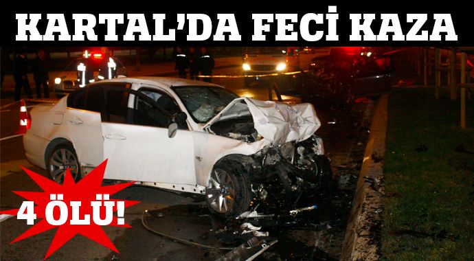 İstanbul&#039;da feci trafik kazası: 4 ölü
