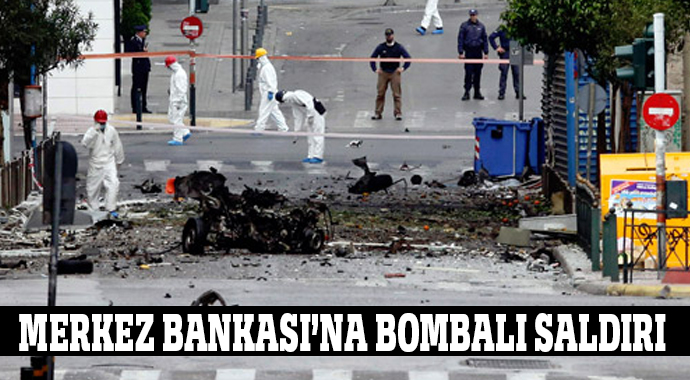 Yunanistan Merkez Bankasına bombalı saldırı