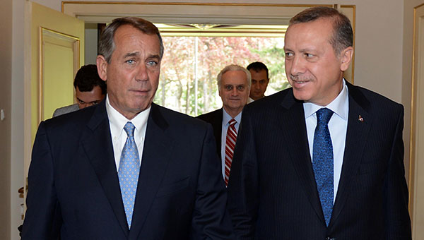 Erdoğan, ABD Temsilciler Meclisi Başkanı Boehner ile görüştü