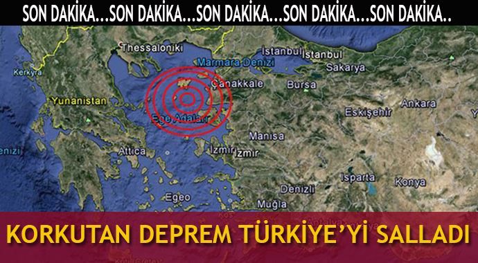 Ege&#039;de korkutan deprem! Marmara ve Akdeniz de sallandı