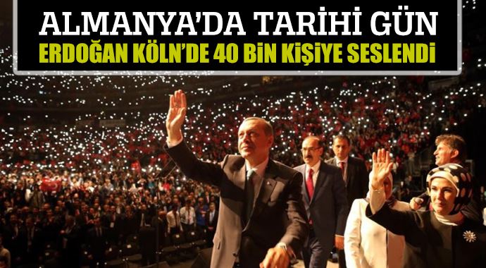 Erdoğan Köln&#039;de konuştu