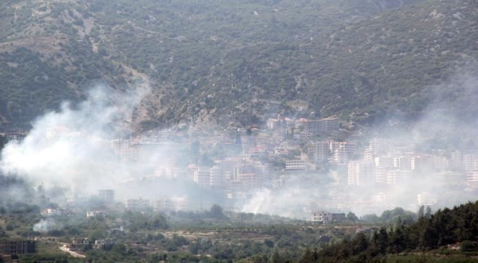 Suriye sınırındaki yangın etkisini kaybetti