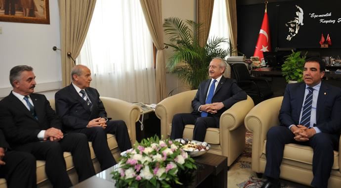 Kılıçdaroğlu ve Bahçeli&#039;den &quot;çatı aday&quot; görüşmesi