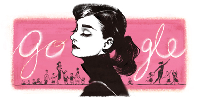 Audrey Hepburn doodle oldu - AUDREY HEPBURN hayatı (4-May-1929)