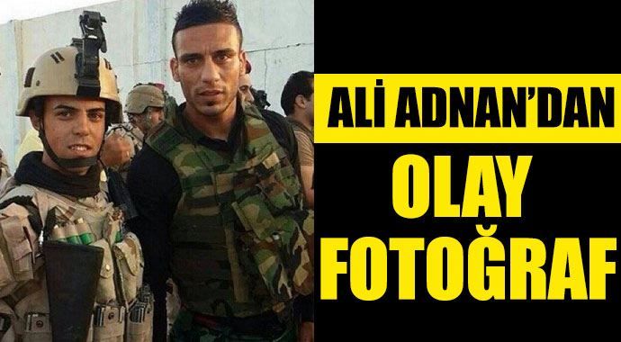 Ali Adnan üniforma giydi, Iraklı askerlerle poz verdi!