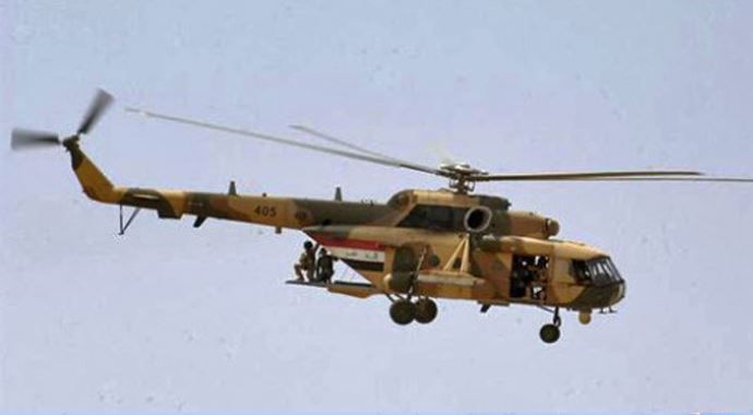 Irak&#039;ın helikopteri düşürüldü!