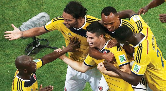 Rodriguez uçurdu (Kolombiya 2-0 Uruguay)