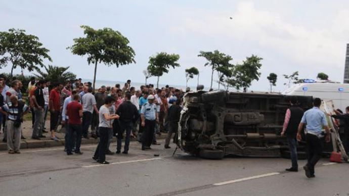 Trabzon&#039;da zincirleme kaza 