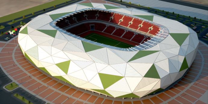 Futbol topu şeklindeki stadyum dünyada &quot;iz&quot; bırakacak