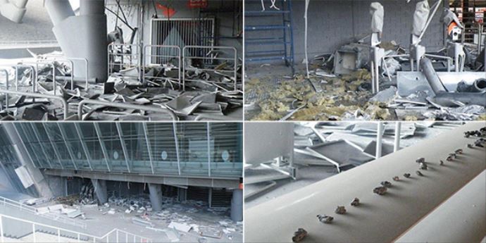 Shakhtar Donetsk&#039;in stadına bomba düştü