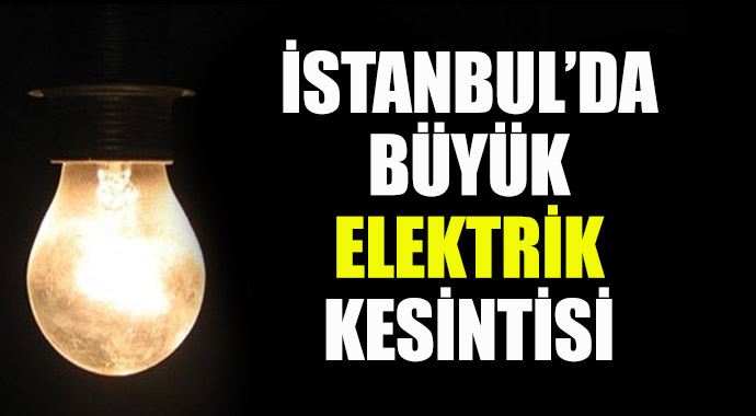 İstanbul&#039;da elektrik kesintisi