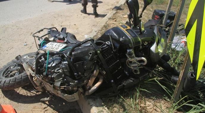 Bursa&#039;da otomobille çarpışan motosiklet sürücüsü öldü