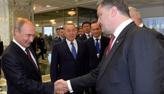 Putin ile Poroşenko&#039;dan tarihi görüşme
