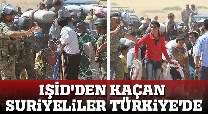 IŞİD&#039;den kaçan Suriyeliler Türkiye&#039;de