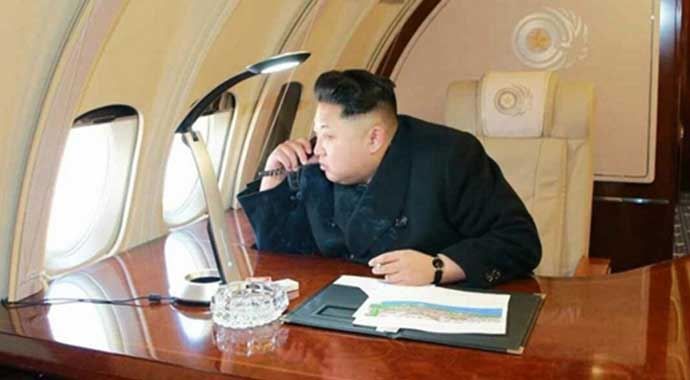 Kuzey Kore lideri ilk kez uçağında görüntülendi