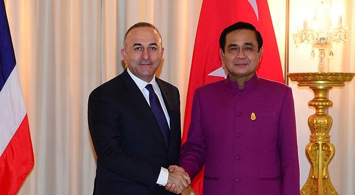 Dışişleri Bakanı Çavuşoğlu, Tayland Başbakanı ile görüştü
