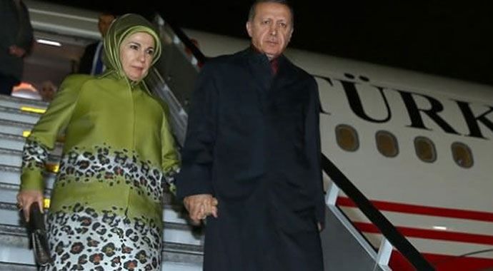 Havaalanı kapatıldı, Erdoğan&#039;ın uçağı inemedi