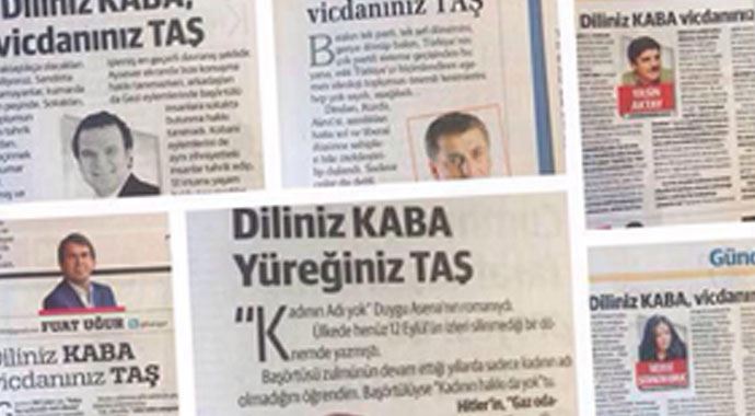 Türk basınında bir ilk! 15 yazar aynı başlığı attı