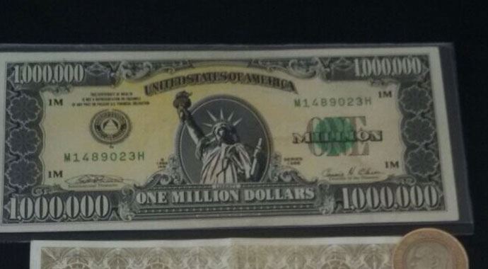 1 milyon dolarlık banknotla yakalandılar