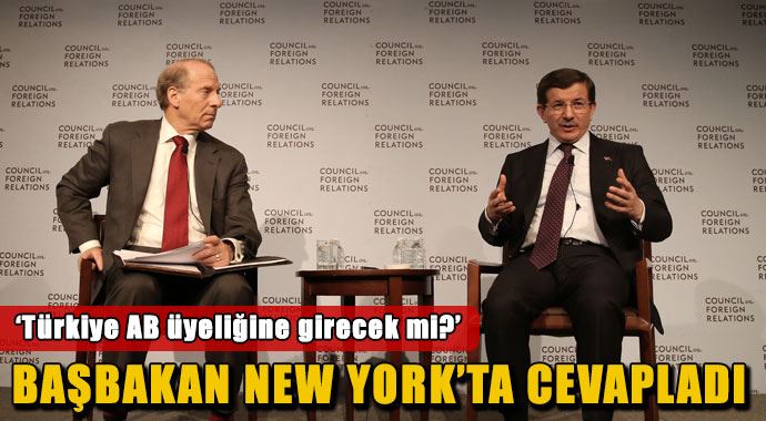 Başbakan Davutoğlu New York&#039;ta soruları cevapladı
