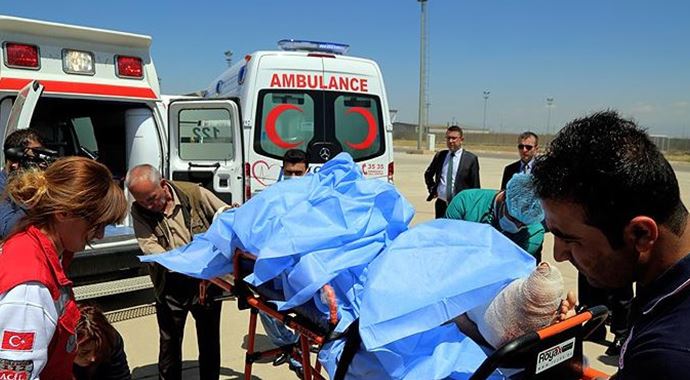 Erbil&#039;deki patlamada yaralanan Türk vatandaşları Ankara&#039;da