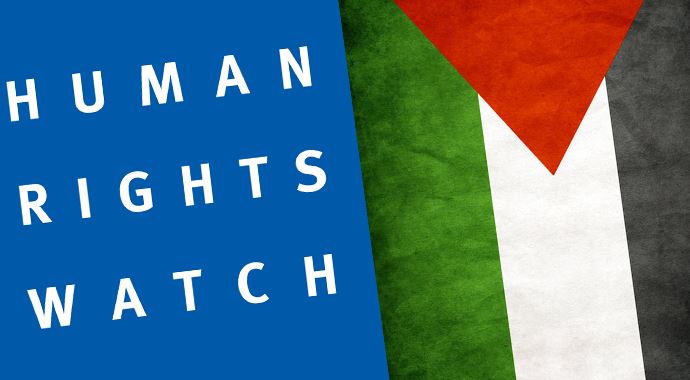 İnsan Hakları İzleme Örgütü&#039;nden Filistin&#039;e destek!