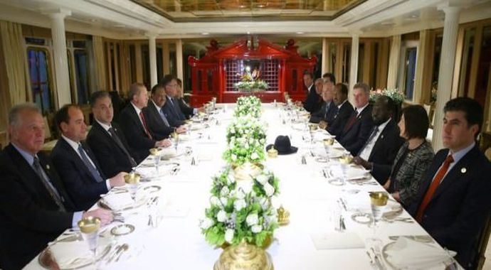 Cumhurbaşkanı Erdoğan Savarona&#039;da yemek verdi