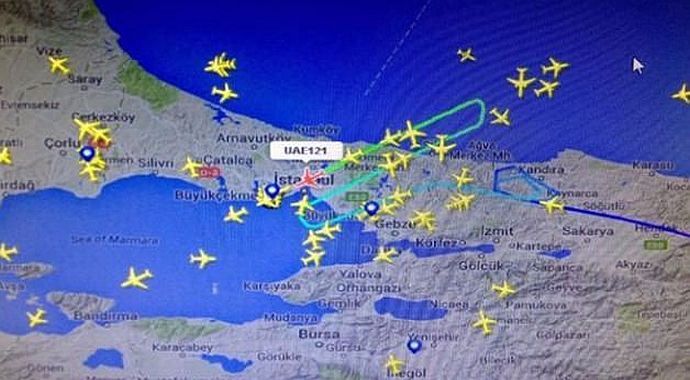 İstanbul&#039;da hava trafiği karıştı