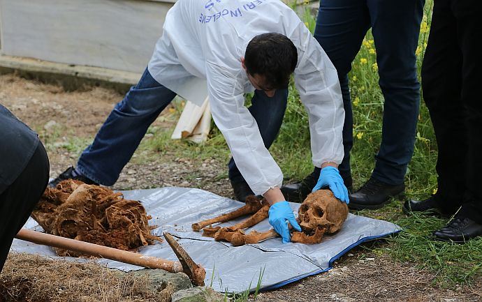 Gaziantep&#039;te çuval içerisinde insan kemikleri bulundu