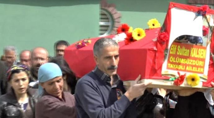 Terörist  Elif Sultan Kalsen toprağa verildi