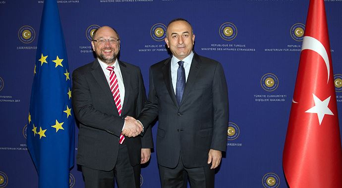 Dışişleri Bakanı Çavuşoğlu, AP Başkanı Schulz ile görüştü