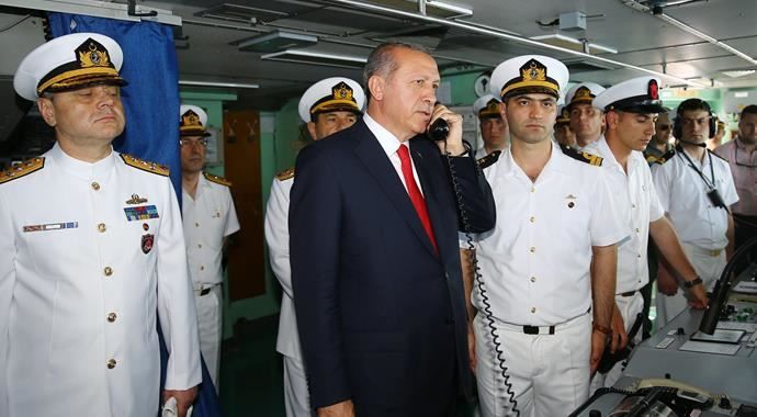 Erdoğan tatbikatı başkomutan olarak izledi