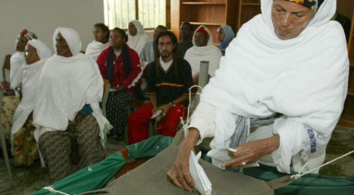 Etiyopyalılar sandık başında