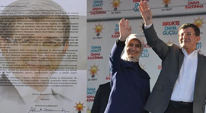 Davutoğlu&#039;ndan 600 bin mektup