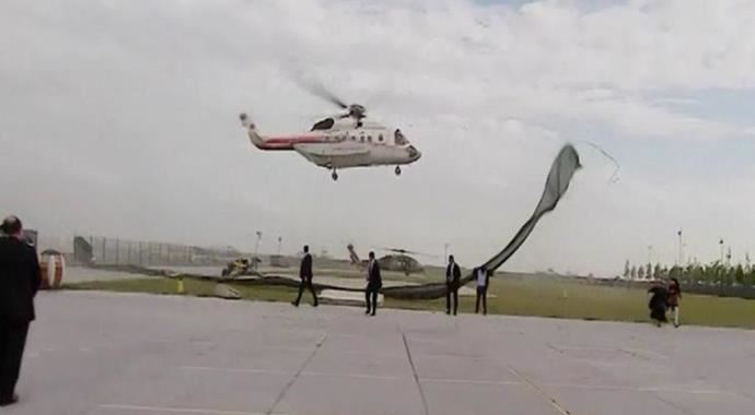 Cumhurbaşkanı Erdoğan&#039;ın helikopteri havada tehlike atlattı