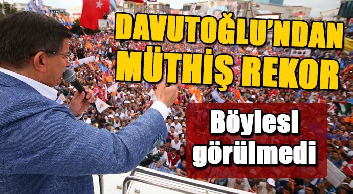 Başbakan Davutoğlu rekor kırdı