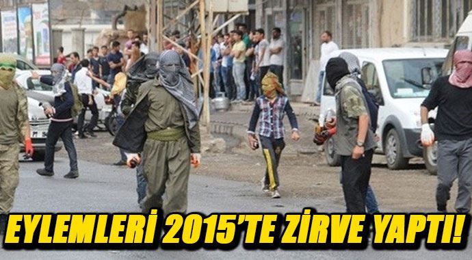 PKK&#039;nın eylemleri 2015&#039;te zirve yaptı!