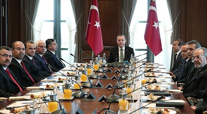 Erdoğan TBMM Başkanı Yılmaz ve beraberindeki heyeti kabul etti