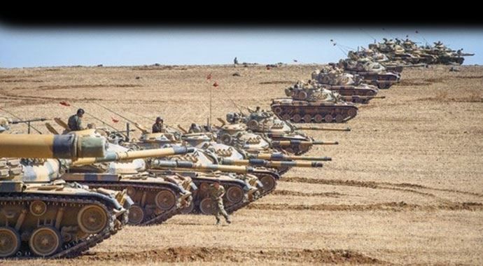 Türk tankları IŞİD&#039;e bomba yağdırdı