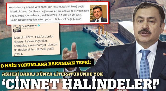 Veysel Eroğlu&#039;ndan barajlara karşı çıkanlara tepki!