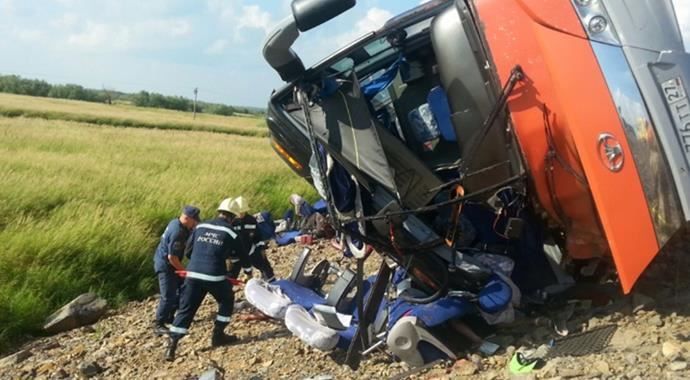 Rusya&#039;da iki otobüs çarpıştı: 16 ölü, 60 yaralı