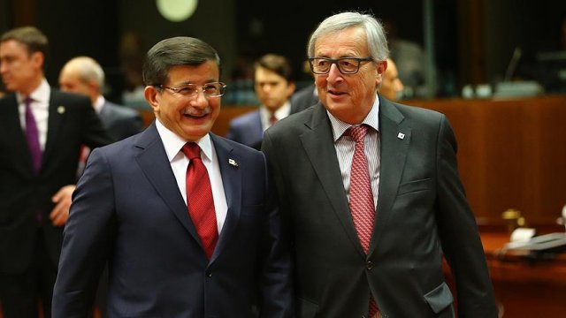AB Komisyonu Başkanı Juncker&#039;den Davutoğlu&#039;na mektup