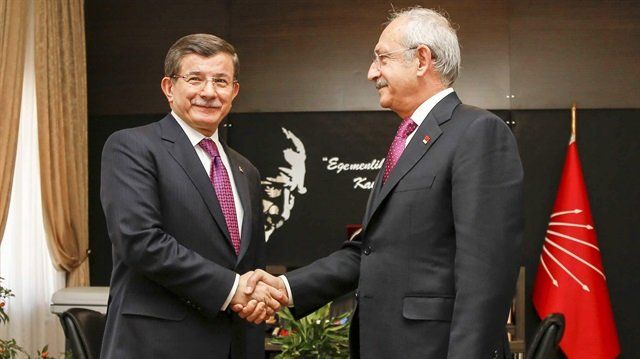 Başbakan Davutoğlu, Kılıçdaroğlu ile bir araya geldi