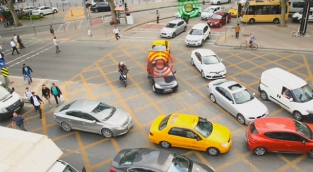 İstanbul trafiğinde yeni uygulama: Taralı alan
