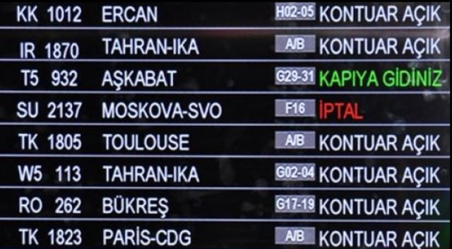 Rus havayolları İstanbul seferini iptal etti
