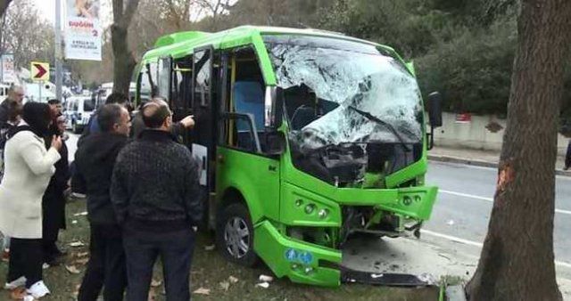 Sarıyer&#039;de minibüs kazası: 5 yaralı