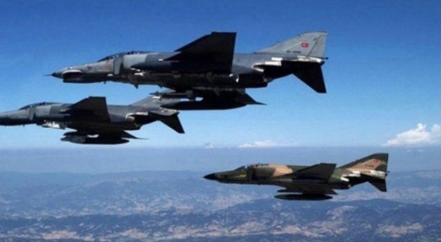 14 F-16’yla Suriye sınırında devriye uçuşu