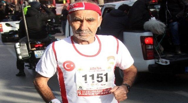 82 yaşında maratona katıldı