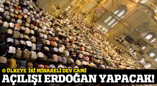 ABD&#039;nin ilk çift minareli camisini Erdoğan açacak