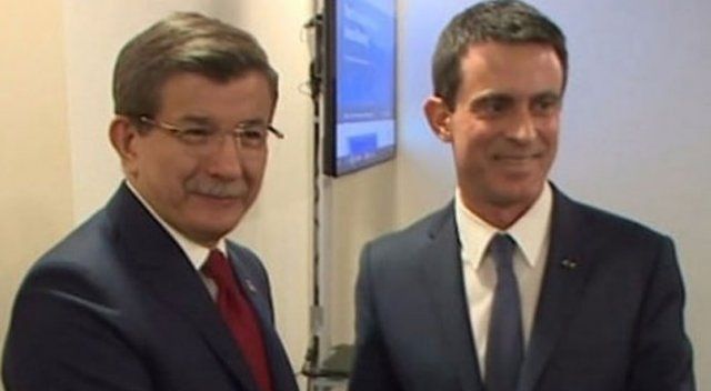 Davutoğlu, Fransa Başbakanı ile görüştü